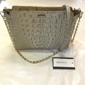 Brahmin NWT Bella- Silver Birch, dust bag included